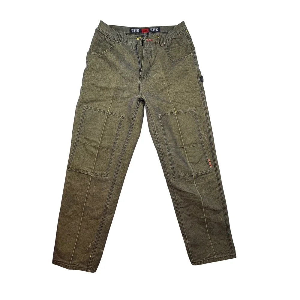 DTEK Jeans Mens Denim Fabric Project Upcycle AS IS see notes BROKEN‎ zip